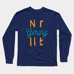 Gering Nebraska City Typography Long Sleeve T-Shirt